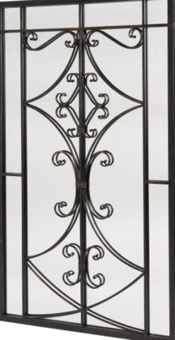 Intratuin Spiegel schwarz 65 x 2 x 100 cm| Gartenspiegel