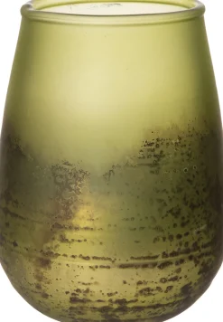 Intratuin Teelichthalter Pom grün D 9 H 12 cm| Teelichthalter