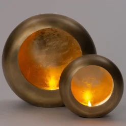 Intratuin Teelichthalter Vic gold D 26 cm| Teelichthalter