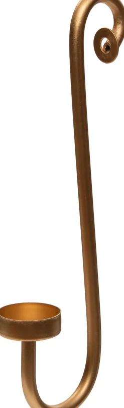 Intratuin Teelichthalter mit Haken Tjeerd gold 30 x 30 x 30 cm| Teelichthalter