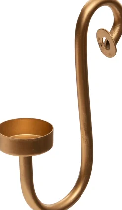 Intratuin Teelichthalter mit Haken Tjeerd gold 32,5 x 20 x 20 cm| Teelichthalter