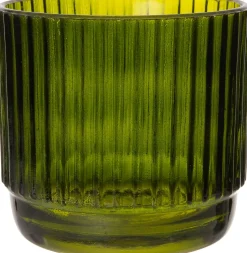 Intratuin Teelichthalter Ties grün D 9 H 8 cm| Teelichthalter