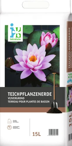 Intratuin Teicherde 15 l| Pflanzerde & Substrat|Erde