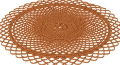 Intratuin Tischset Weihnachten rund braun D 32 cm| Tischwäsche