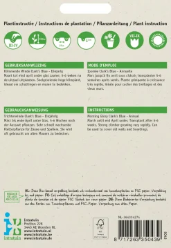 Intratuin Trichterwinde (Ipomoea tricolor 'Clark's Blue') Blumensamen| Saatgut|Blühende Pflanzen