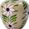 Intratuin Vase Shain beige/grün D 25 H 25 cm| Vasen & Krüge|Blumentöpfe & Pflanzgefäße