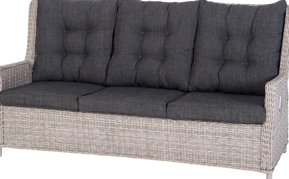 Intratuin verstellbares Loungesofa 3-Sitzer Sanur braun| Loungesofas|Loungesofas