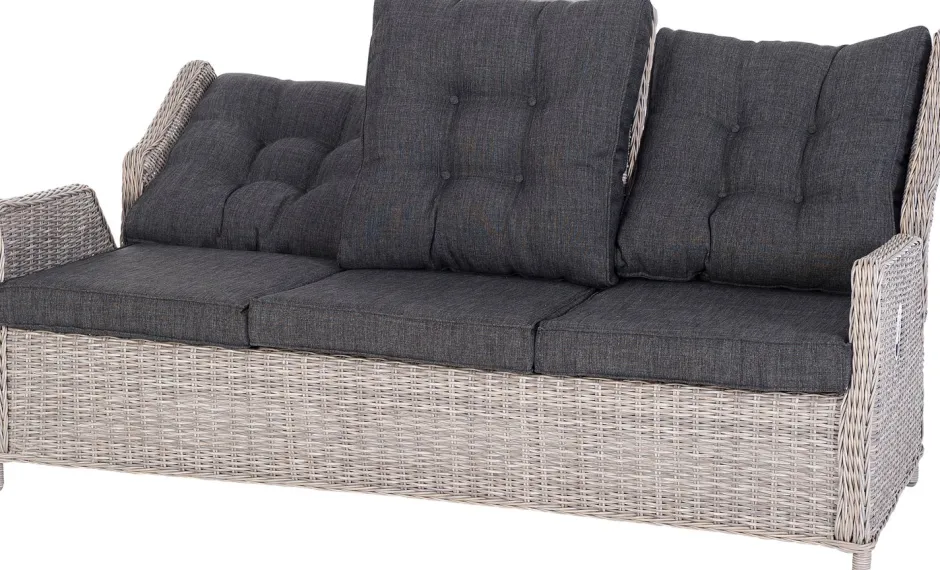 Intratuin verstellbares Loungesofa 3-Sitzer Sanur braun| Loungesofas|Loungesofas