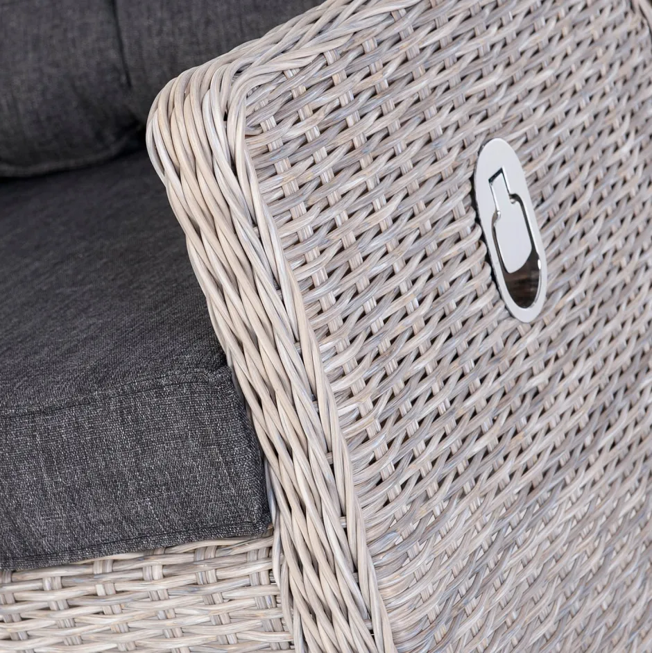 Intratuin verstellbares Loungesofa 3-Sitzer Sanur braun| Loungesofas|Loungesofas