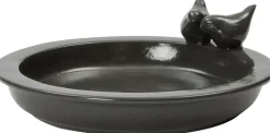 Intratuin Vogelbad Emmy anthrazit D 32 cm| Gartenvögel|Vogeltränken & Vogelbäder