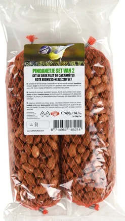 Intratuin Vogelfutter Erdnussnetz 200 g 2 St.| Gartenvögel|Vogelfutter