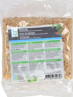 Intratuin Vogelfutter Fettblock 10 x 3,5 x 10 cm| Gartenvögel|Vogelfutter