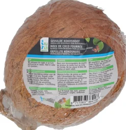 Intratuin Vogelfutter Kokosnuss D 9,2 cm H 10 cm| Gartenvögel|Vogelfutter