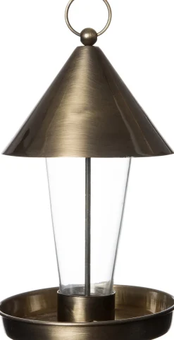 Intratuin Vogelfutterhaus kupfer D 16 H 26 cm| Vogelfutterhäuser|Gartenvögel