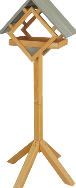 Intratuin Vogelfutterhaus Kubus 48 x 25 x 135 cm| Gartenvögel|Vogelfutterhäuser