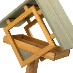 Intratuin Vogelfutterhaus Kubus 48 x 25 x 135 cm| Gartenvögel|Vogelfutterhäuser