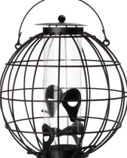 Intratuin Vogelfutterspender schwarz D 21 cm H 24 cm| Gartenvögel|Vogelfutterhäuser