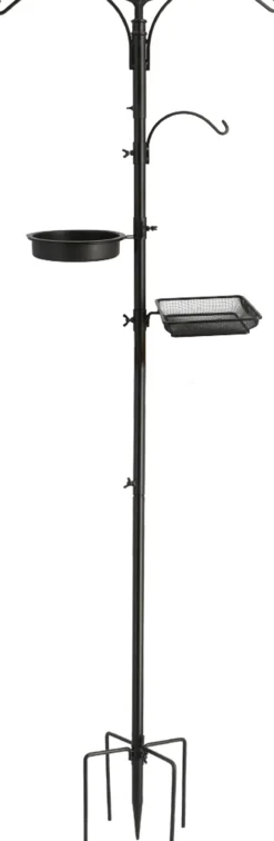 Intratuin Vogelfutterständer Deluxe 53 x 53 x 223 cm| Gartenvögel|Vogelfutterhäuser