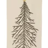 Intratuin Wanddekoration Weihnachtsbaum creme 100 x 2 x 180 cm| Wandteppiche|Weihnachtliche Wanddeko