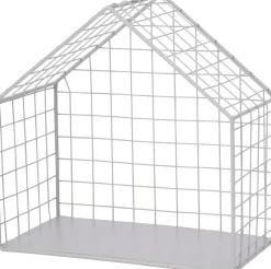 Intratuin Wandregal Haus grau 31 x 15 x 31 cm| Wandregale & Hakenleisten