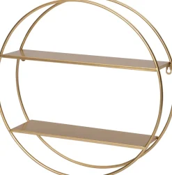 Intratuin Wandregal Luke gold 50 x 12 x 50 cm| Wandregale & Hakenleisten