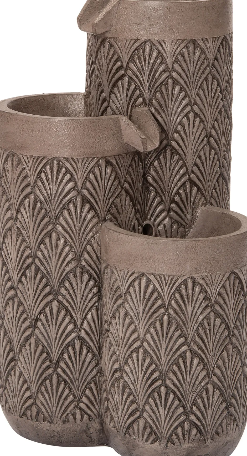 Intratuin Wasserspiel Salo grau 40 x 40 x 66 cm| Gartenbrunnen & Wasserspiele