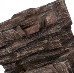 Intratuin Wasserspiel Thor mit LED-Beleuchtung grau 46 x 36 x 77,5 cm| Gartenbrunnen & Wasserspiele