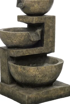 Intratuin Wasserspiel Zierbrunnen Hercules grau 40 x 36 x 59 cm| Gartenbrunnen & Wasserspiele