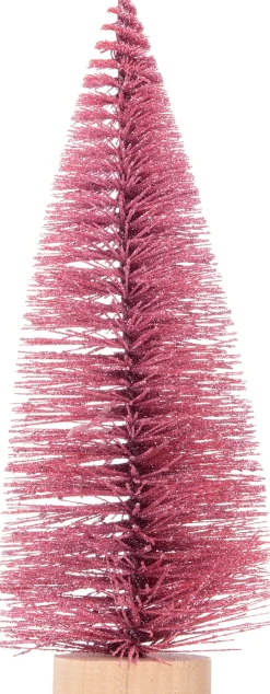 Intratuin Weihnachtsdeko Baum 11 x 11 x 31 cm rosa| Weihnachtsfiguren & -Objekte