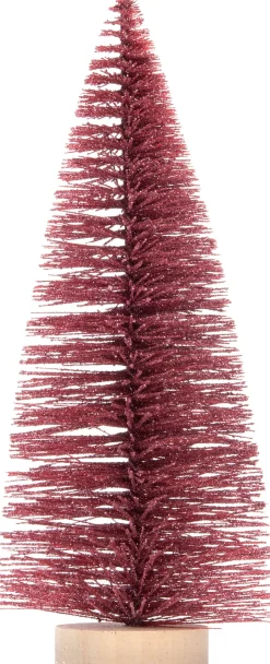 Intratuin Weihnachtsdeko Baum 7 x 7 x 15 cm rot| Weihnachtsfiguren & -Objekte