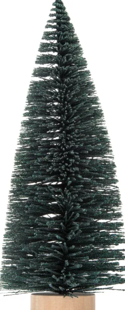 Intratuin Weihnachtsdeko Baum 7 x 7 x 15 cm dunkelgrün| Weihnachtsfiguren & -Objekte