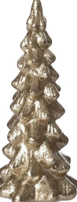 Intratuin Weihnachtsdeko Baum Thomin gold D 8 H 16,5 cm| Weihnachtsfiguren & -Objekte