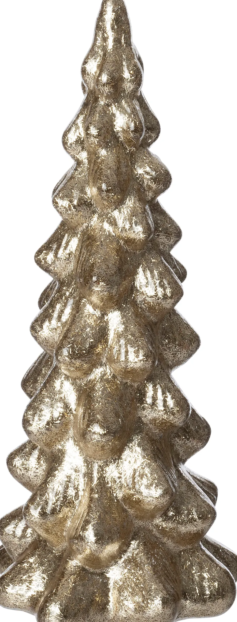 Intratuin Weihnachtsdeko Baum Thomin gold D 8 H 16,5 cm| Weihnachtsfiguren & -Objekte