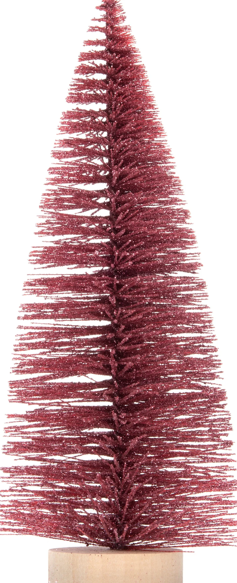 Intratuin Weihnachtsdeko Baum 11 x 11 x 31 cm rot| Weihnachtsfiguren & -Objekte