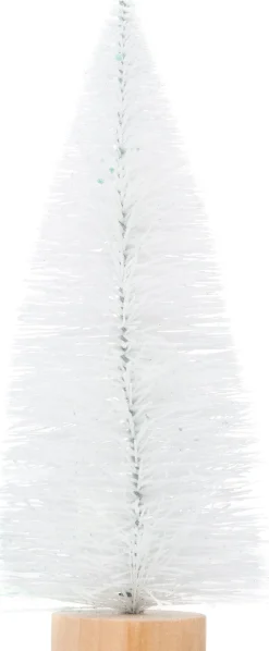 Intratuin Weihnachtsdeko Baum 8 x 8 x 23 cm weiß| Weihnachtsfiguren & -Objekte