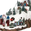 Intratuin Weihnachtsdorf Miniatur-Skipiste 34 x 19,5 x 22,5 cm| Weihnachtshäuschen