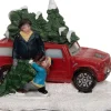 Intratuin Weihnachtsdorf Miniatur-Auto mit Weihnachtsbaum 11,5 x 7,8 x 7,6 cm| Weihnachtsdorf Figuren & Objekte