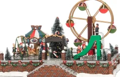 Intratuin Weihnachtsdorf Vergnügungspark 35 x 25 x 21 cm| Weihnachtshäuschen