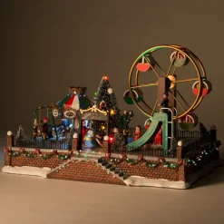 Intratuin Weihnachtsdorf Vergnügungspark 35 x 25 x 21 cm| Weihnachtshäuschen