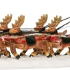 Intratuin Weihnachtsdorf Figur Weihnachtsmann mit Schlitten und Rentieren 23 x 5,5 x 6 cm| Weihnachtsdorf Figuren & Objekte