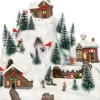 Intratuin Weihnachtsdorf Skipiste 31 x 20,5 x 27,5 cm| Weihnachtshäuschen