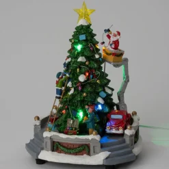 Intratuin Weihnachtsdorf Baum schmücken 25 x 25 x 27 cm| Weihnachtshäuschen