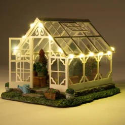 Intratuin Weihnachtsdorf Gewächshaus 13,5 x 15,5 x 12 cm| Weihnachtshäuschen