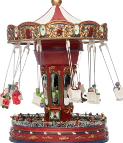 Intratuin Weihnachtsdorf Karussell 21 x 21 x 28 cm| Weihnachtsdorf Figuren & Objekte