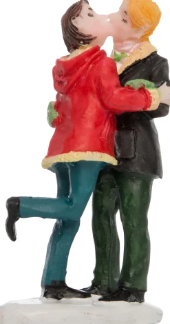 Intratuin Weihnachtsdorf Figur Küssendes Pärchen 3 x 2 x 6,5 cm| Weihnachtsdorf Figuren & Objekte