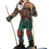 Intratuin Weihnachtsdorf Figur Mädchen mit Ski 4,2 x 2,8 x 6 cm| Weihnachtsdorf Figuren & Objekte