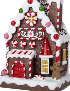 Intratuin Weihnachtshäuschen Schokolade 9,2 x 6,3 x 12,3 cm| Weihnachtshäuschen