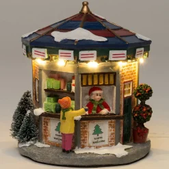 Intratuin Weihnachtshäuschen Kiosk 11 x 11 x 12 cm| Weihnachtshäuschen