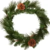Intratuin Weihnachtskranz Fichte mit Tannenzapfen D 30 cm grün| Weihnachtskränze