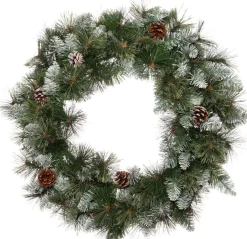 Intratuin Weihnachtskranz beschneit D 45 H 12 cm| Weihnachtskränze